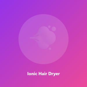 Ionic Hair Dryer